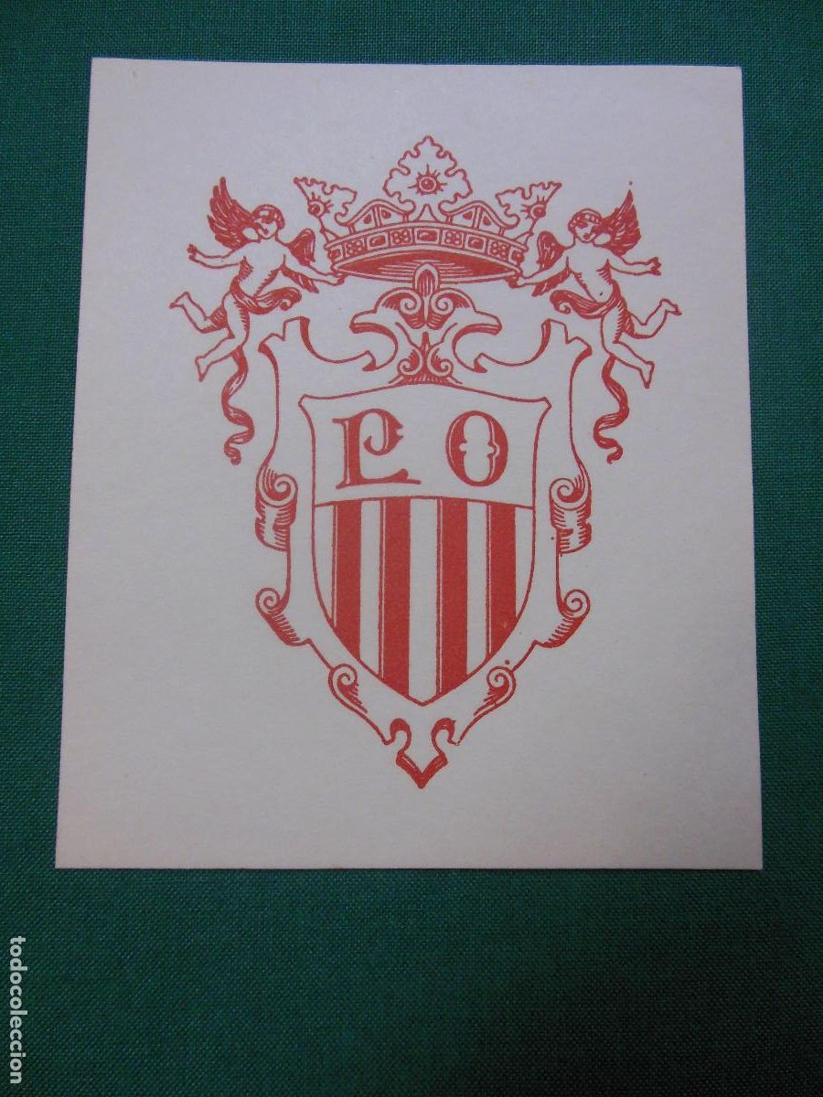 Arte: EXLIBRIS DE TRIAD&Oacute; PARA MONASTERIO DE POBLET 1926 - EX LIBRIS - Foto 1