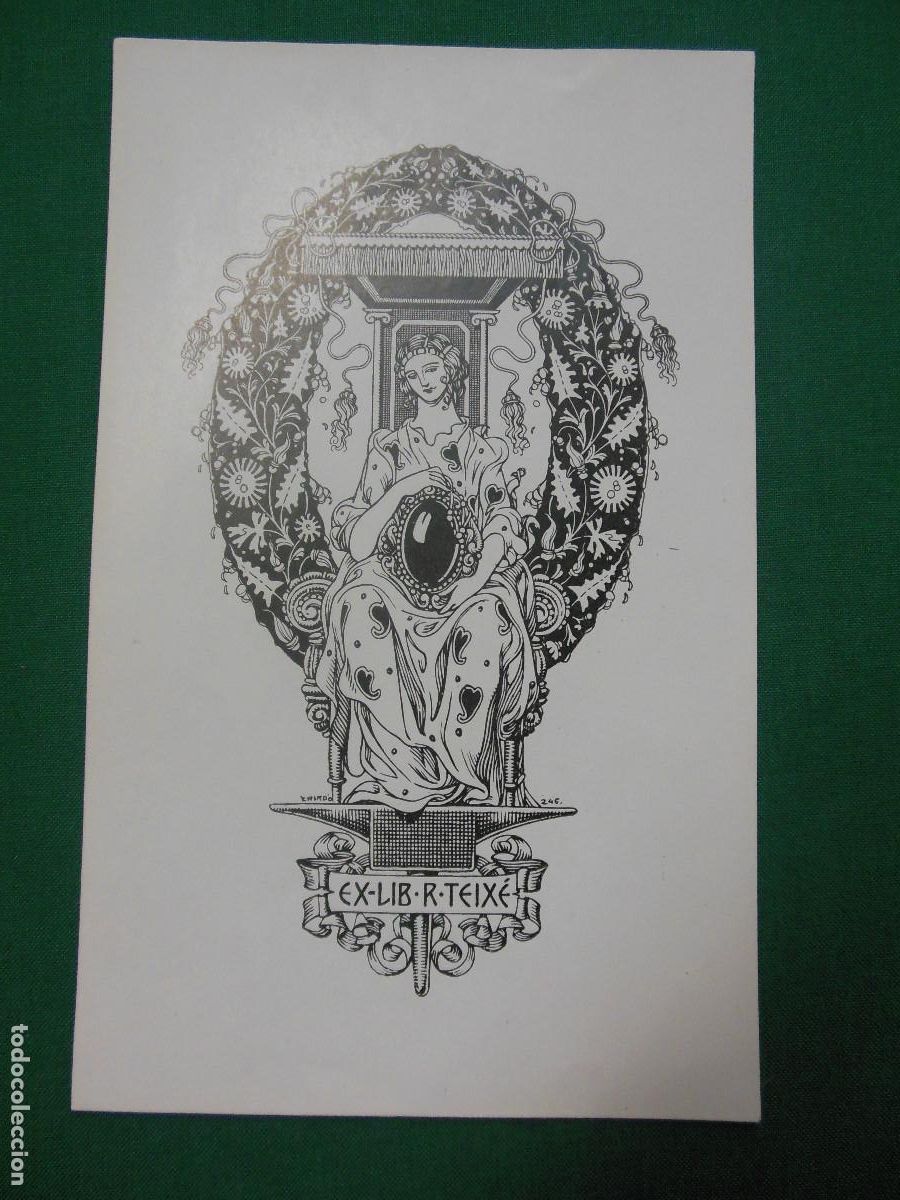 Arte: EXLIBRIS DE TRIAD&Oacute; PARA R. TEIXE - OPUS 246 EX LIBRIS - Foto 1