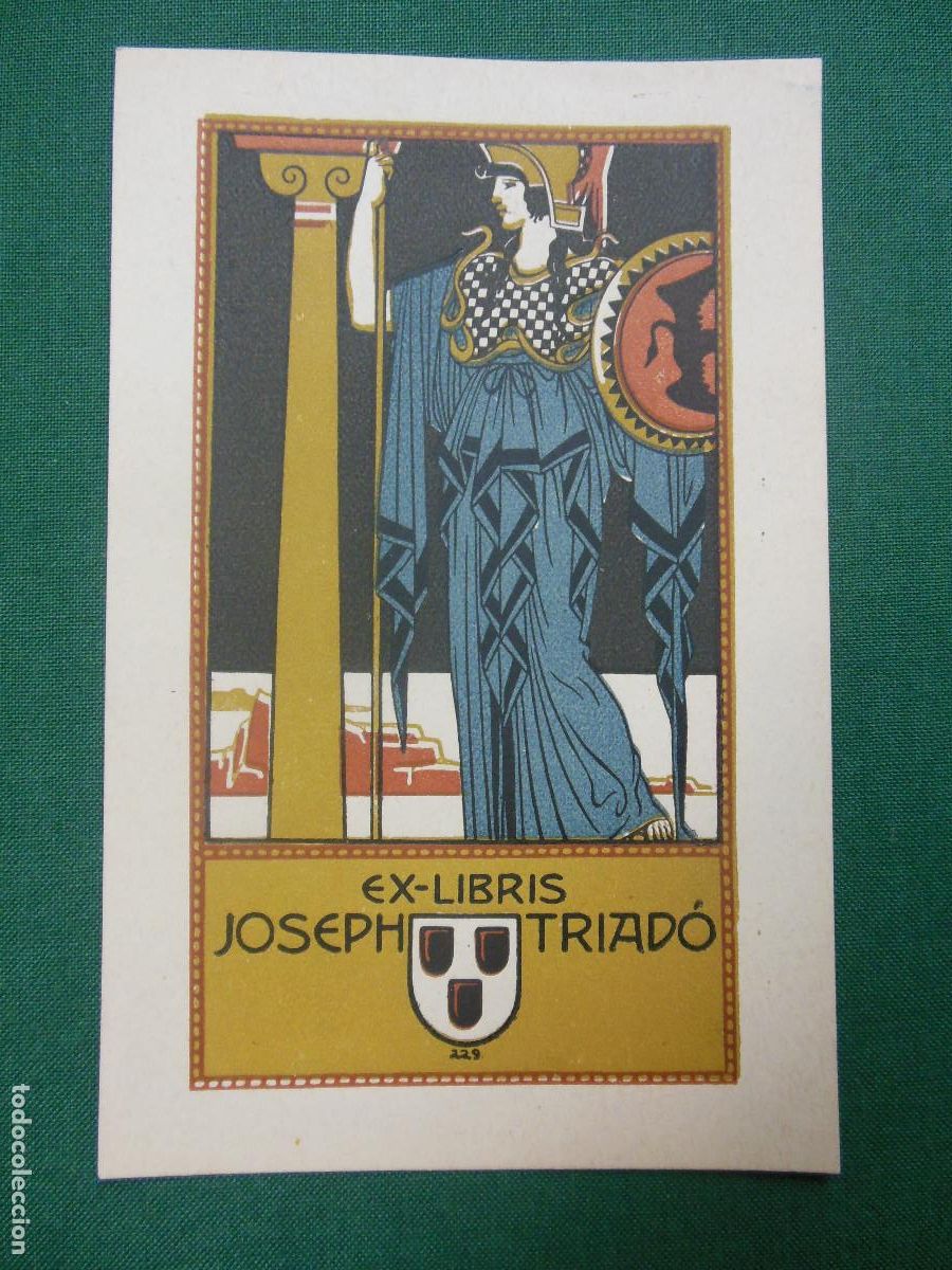 Arte: EXLIBRIS DE TRIAD&Oacute; PARA &Eacute;L - 1919 EX LIBRIS OPUS 229 - Foto 1