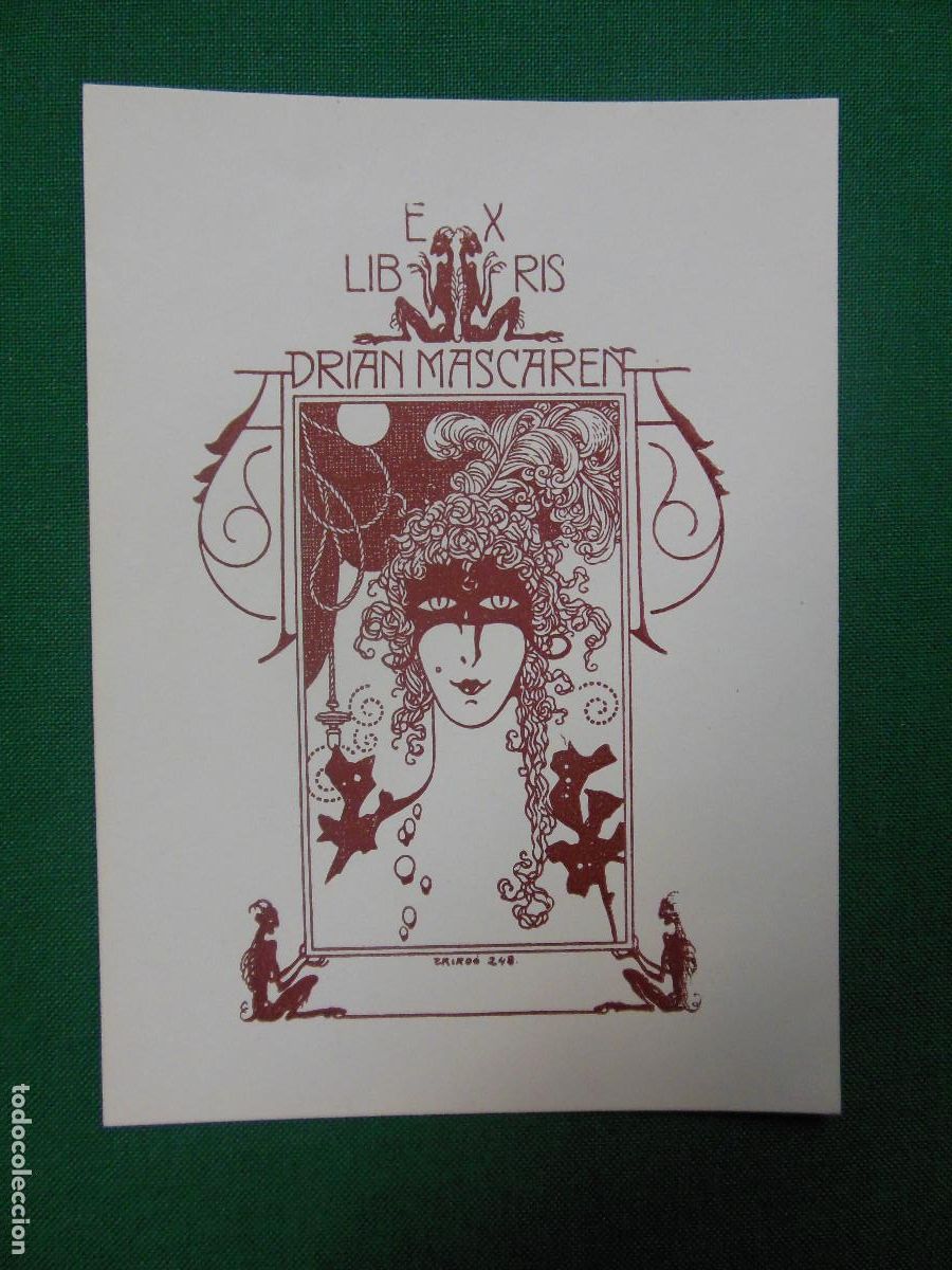 Arte: EXLIBRIS DE TRIAD&Oacute; PARA ADRIAN MASCARE&Ntilde;A - EX LIBRIS OPUS 248 - Foto 1