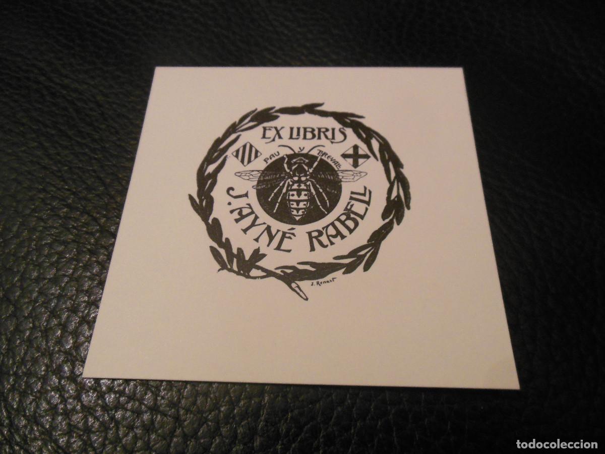 Arte: JOAQUIN RENART EXLIBRIS PARA J. AYN&Eacute; RABELL - EX LIBRIS - Foto 1