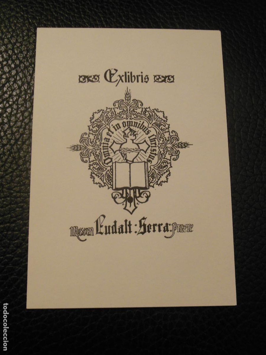 Arte: ALEXANDRE DE RIQUER EXLIBRIS PARA EUDALT SERRA - 1906 EX LIBRIS 2002 - Foto 1