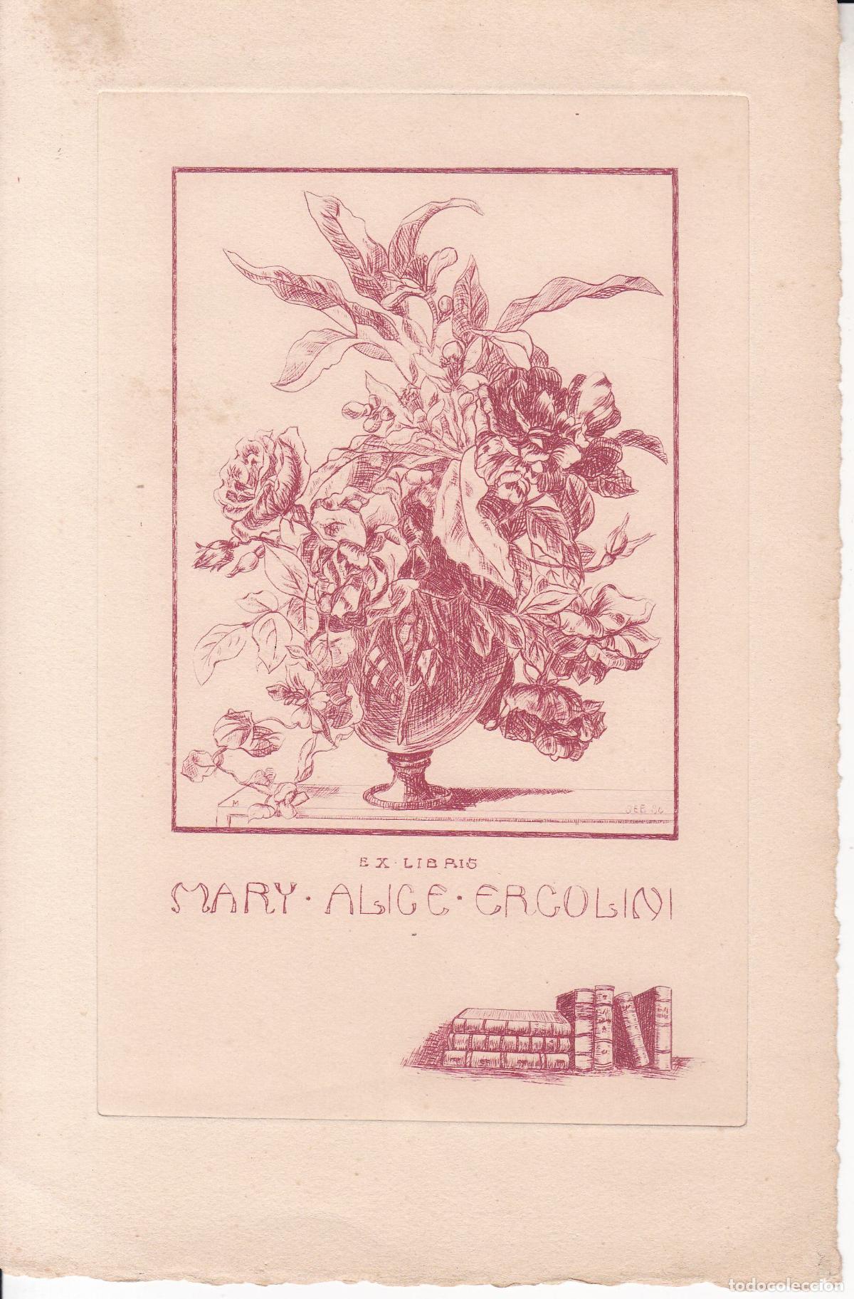Arte: EX-LIBRIS DE SARA EUGENIA BLAKE PARA MARY ALICE ERCOLINI - Foto 1