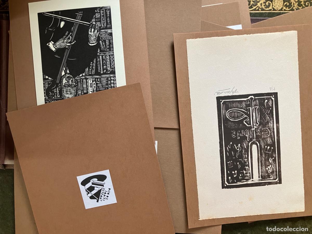 Arte: CAJA DE EXLIBRIS COLECCION M&Uacute;SICA CON 12 Exlibris - Foto 2