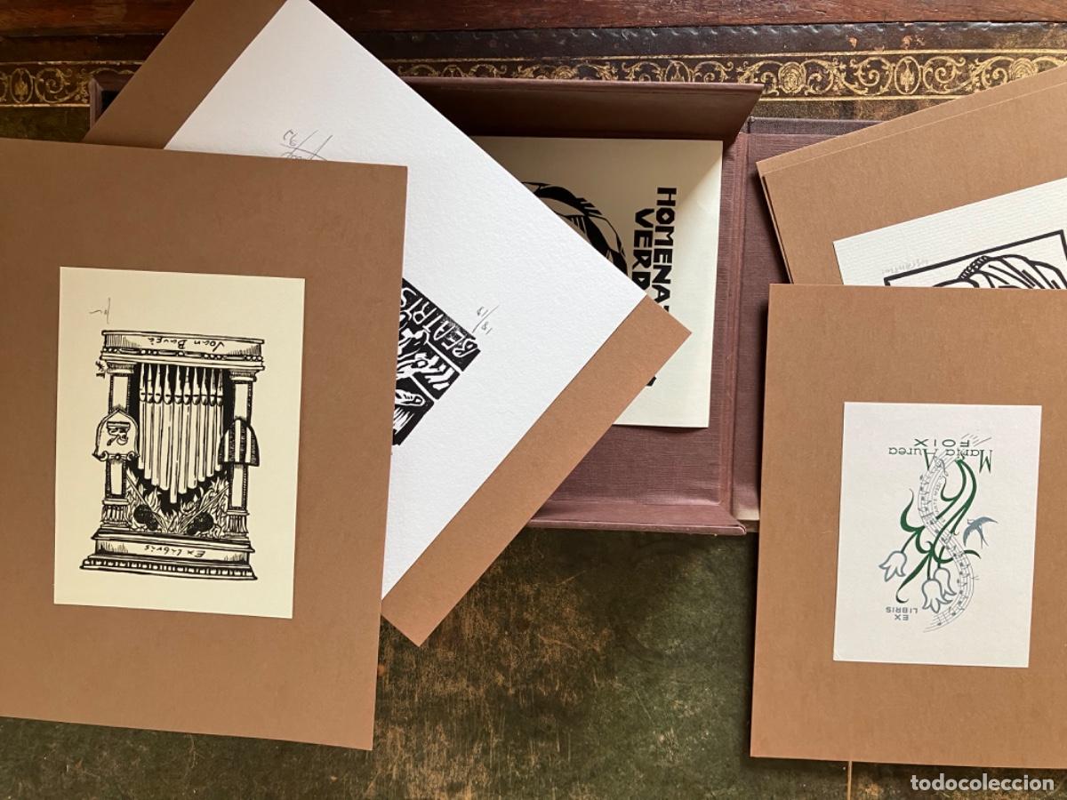 Arte: CAJA DE EXLIBRIS COLECCION M&Uacute;SICA CON 12 Exlibris - Foto 5