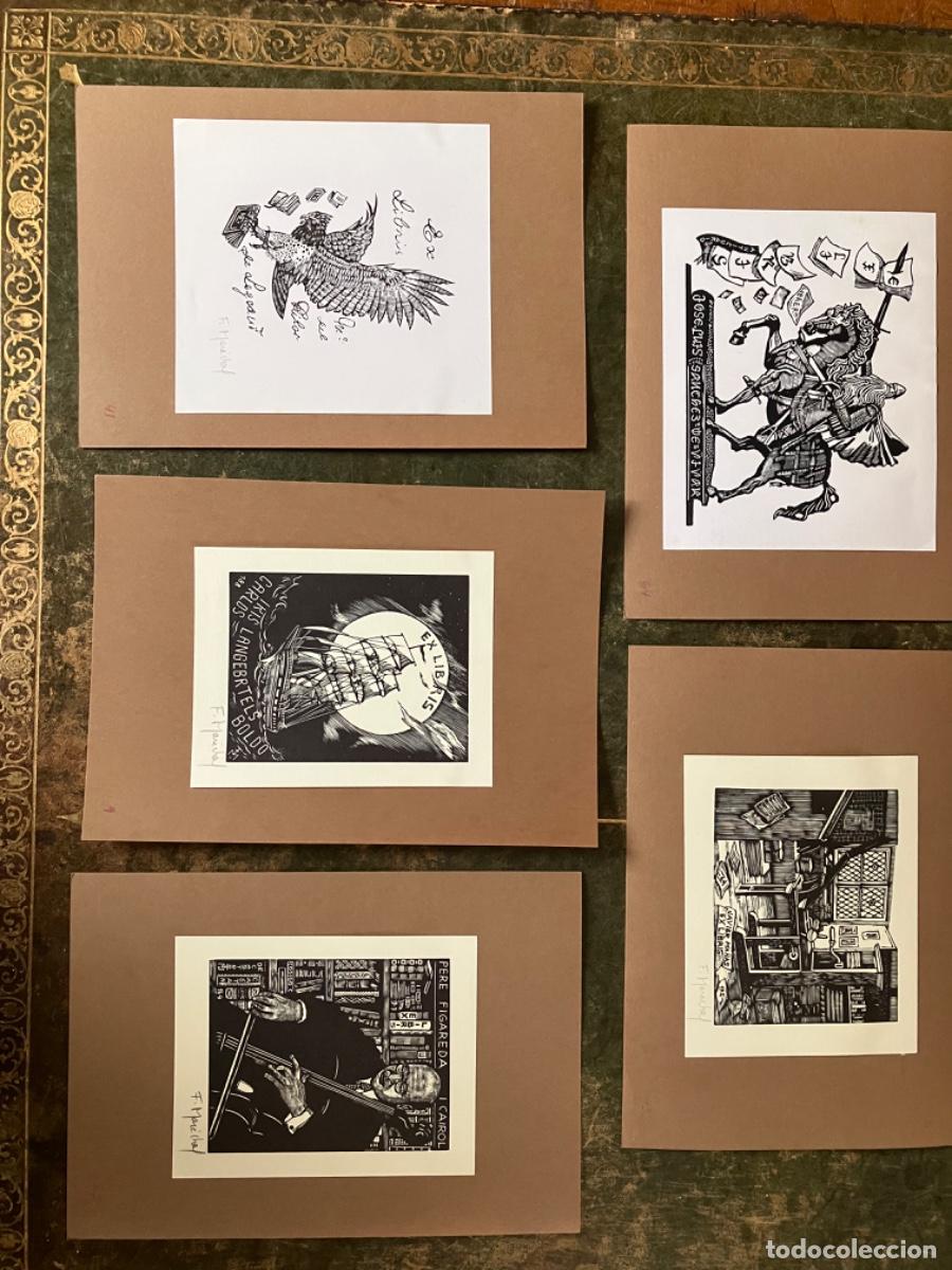 Arte: EXLIBRIS COLECCION FRAN&Ccedil;OIS MARECHAL. 5 Exlibris - Foto 1