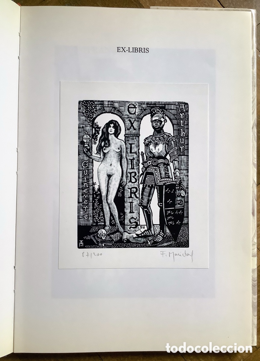 Arte: Libro EX-LIBRIS de Fran&ccedil;ois Mar&eacute;chal, 1990 - Foto 2