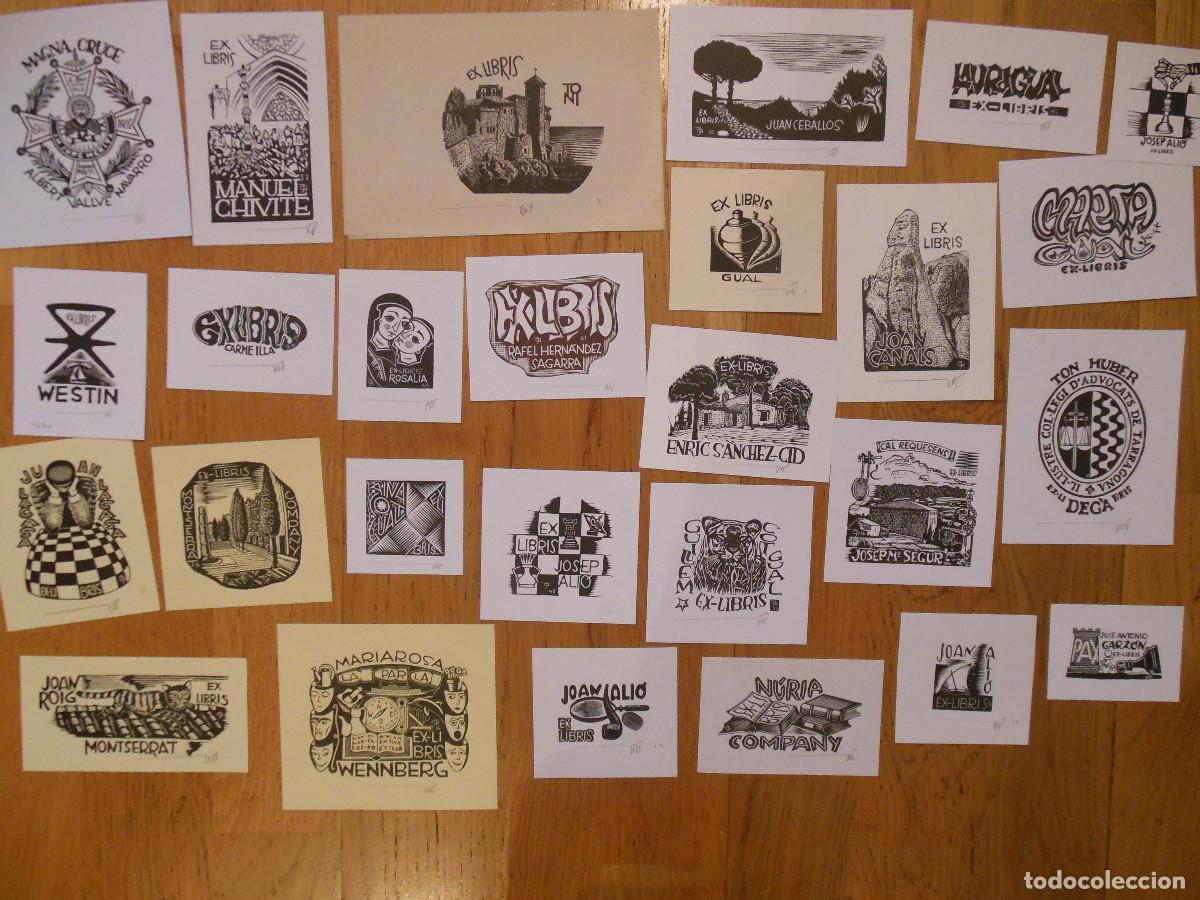 Arte: 110 EXLIBRIS DE JOSEPH GUAL EX LIBRIS CATALU&Ntilde;A - Foto 3