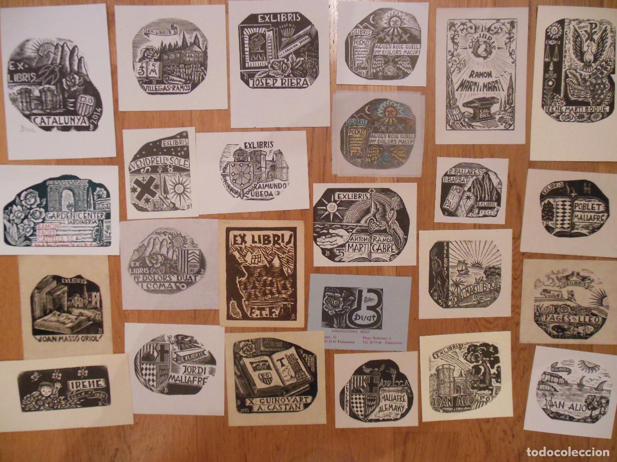 Arte: 49 EXLIBRIS DE PL&Aacute;CID BOQU&Eacute; EX LIBRIS CATALU&Ntilde;A - Foto 1