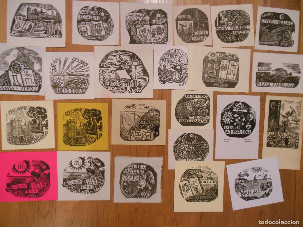 Arte: 49 EXLIBRIS DE PL&Aacute;CID BOQU&Eacute; EX LIBRIS CATALU&Ntilde;A - Foto 2
