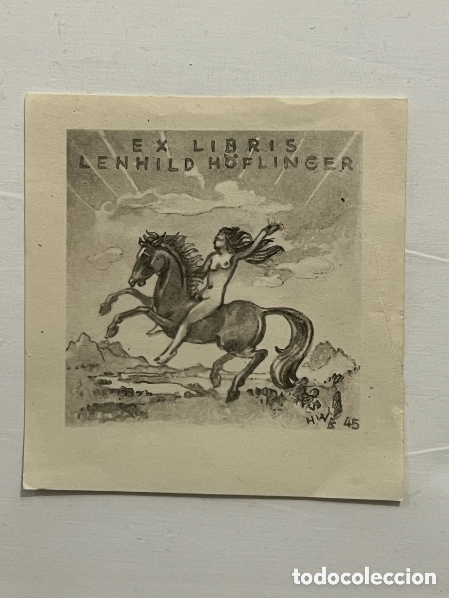 Arte: EX LIBRIS LENHILD HOFLINGER (h.1945?) - Foto 1