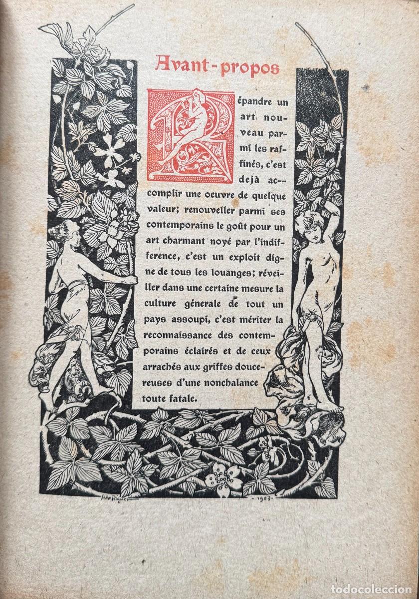 Arte: Riquer, Alexandre de. Ex libris. 1903 - Foto 3