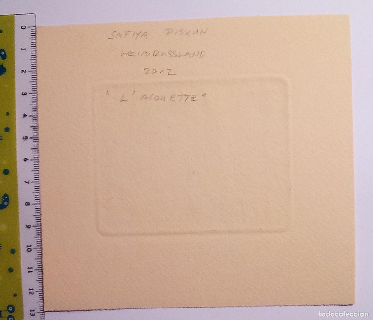 Arte: Ex-libris Exlibris Safiya Piskun, 2012. Mujer Alondra - Foto 2
