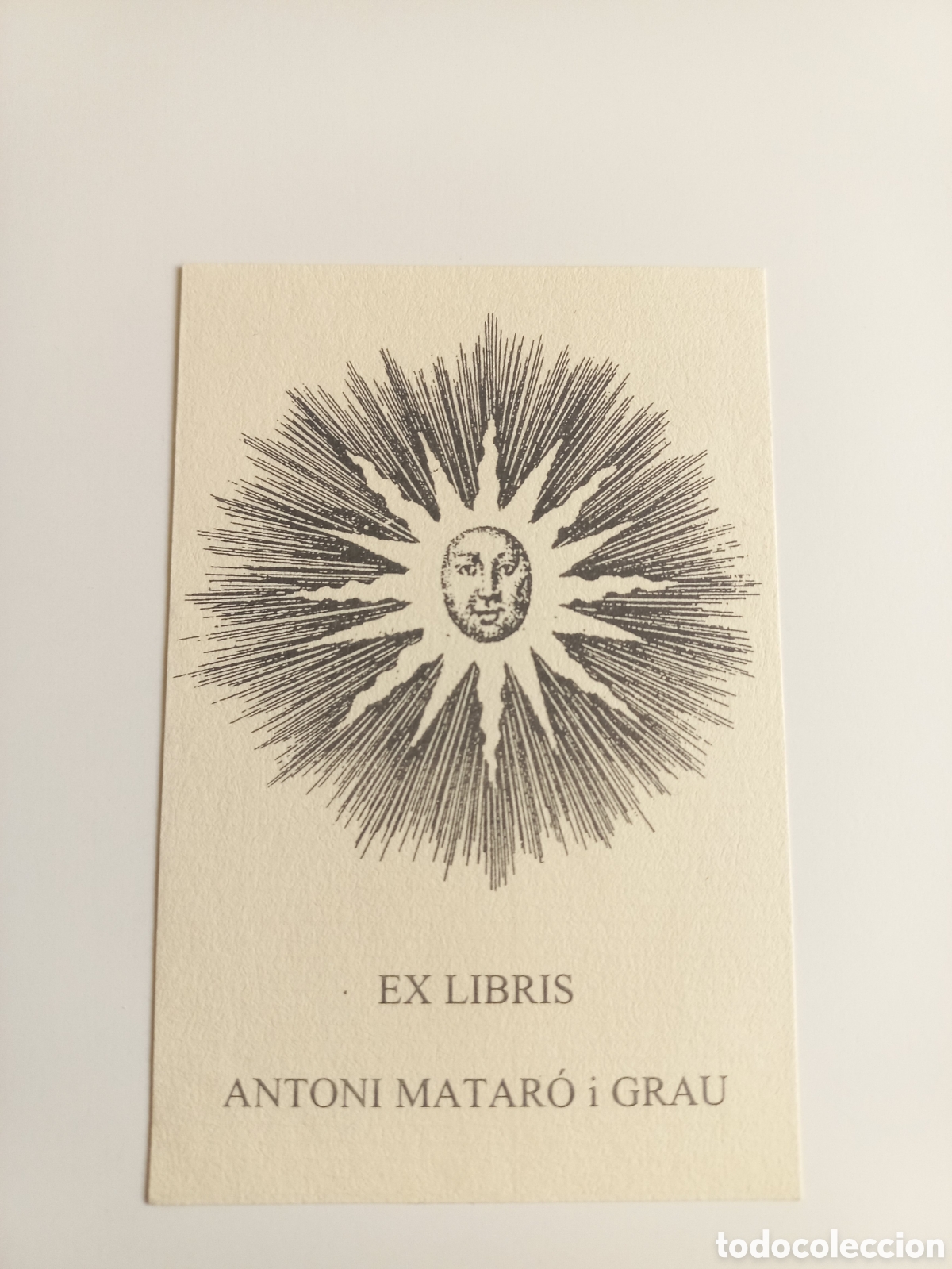 Arte: Exlibris Antoni Matar&oacute; i Grau. - Foto 1