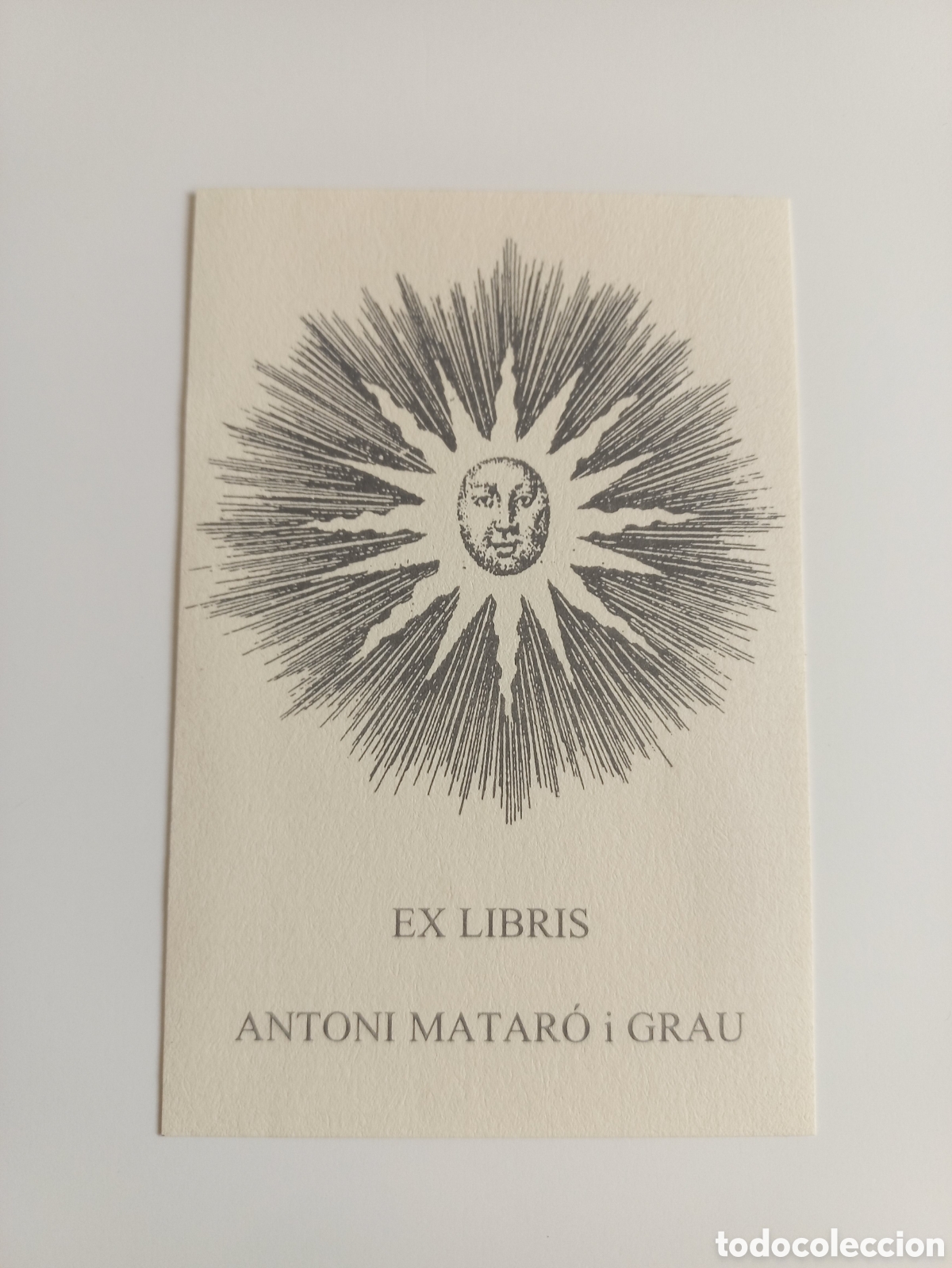 Arte: Exlibris Antoni Matar&oacute; I Grau.