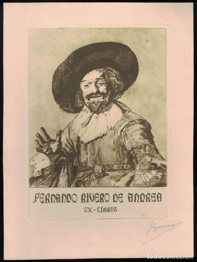 Arte: EX LIBRIS. EL BEBEDOR. - Rivero de Andrea. Ferando, (Titular) - Foto 1
