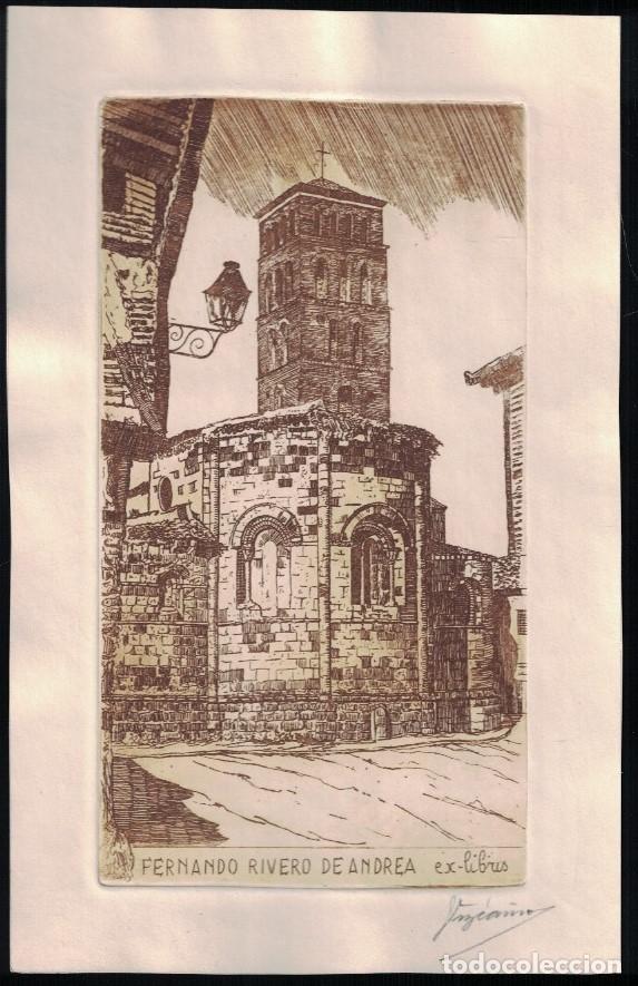 Art: EX LIBRIS. IGLESIA ROM&Aacute;NICA DE SAN LORENZO (Segovia) . - Rivero de Andrea. Ferando, (Titular)