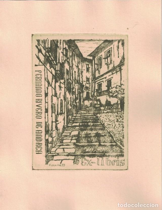 Arte: EX LIBRIS. CALLE DE LA JUDER&Iacute;A (Segovia) . - Rivero de Andrea. Ferando, (Titular)