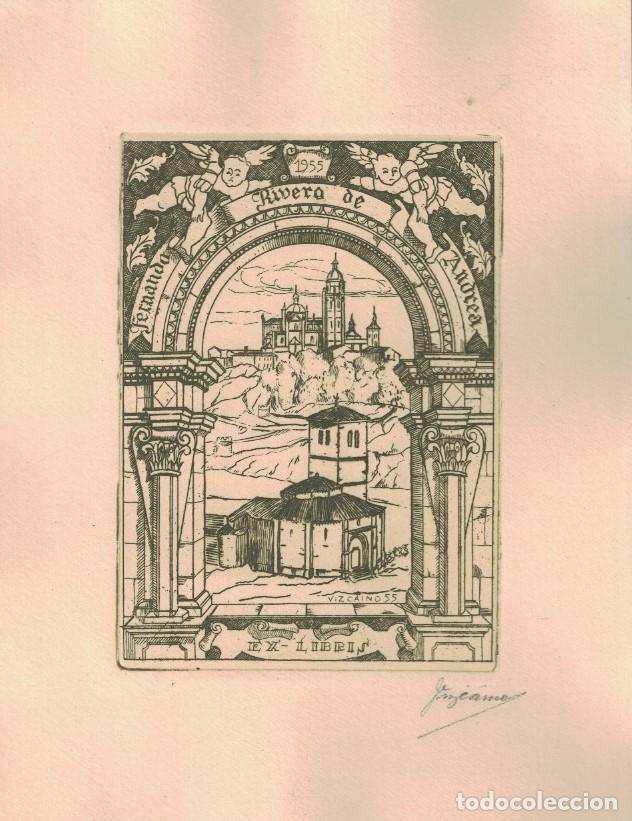 Arte: EX LIBRIS. IGLESIA DE LA VERACRUZ Y CATEDRAL (Segovia) . - Rivero de Andrea. Ferando, (Titular)