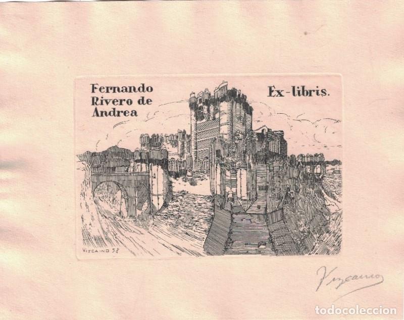 Arte: EX LIBRIS. CASTILLO DE COCA (Segovia) . - Rivero de Andrea. Ferando, (Titular) - Foto 1