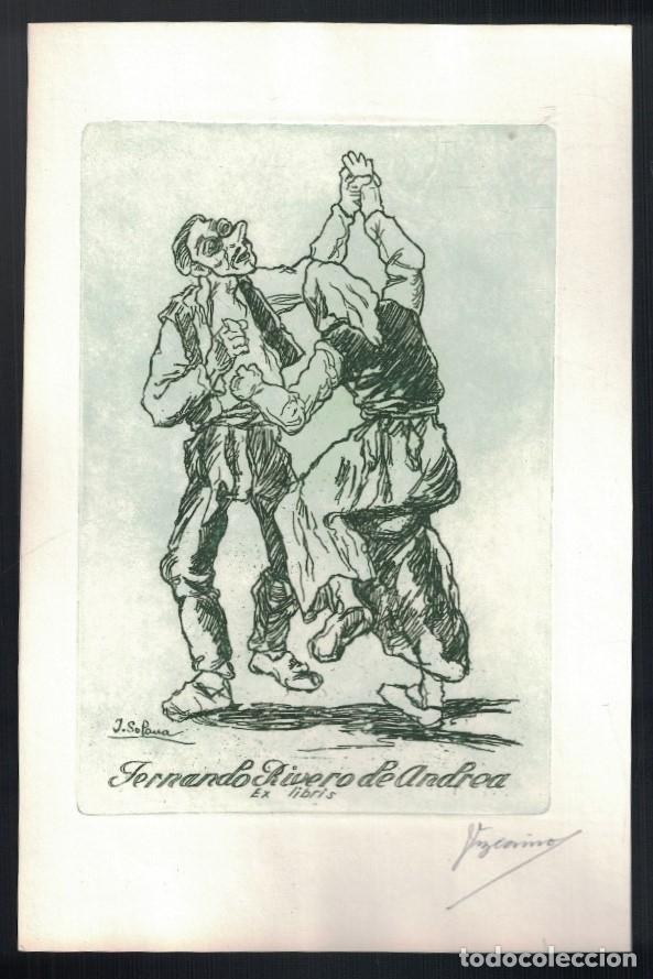 Arte: EX LIBRIS. M&Aacute;SCARAS. - Rivero de Andrea. Ferando, (Titular)