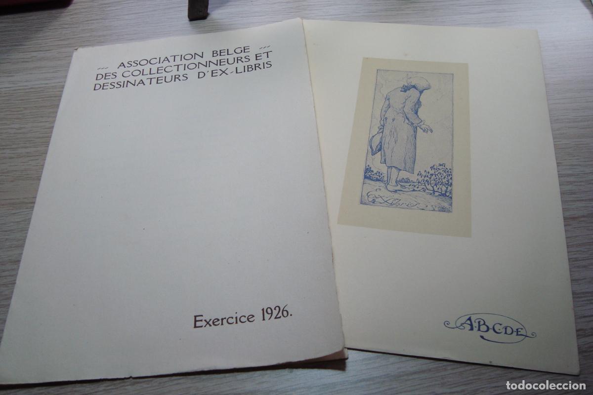 Arte: ANTIGUO EXLIBRIS EX LIBRIS DE LAET. G. ZINCOGRAFIE DEUX TONS NON ATTRIBUEE. 1926
