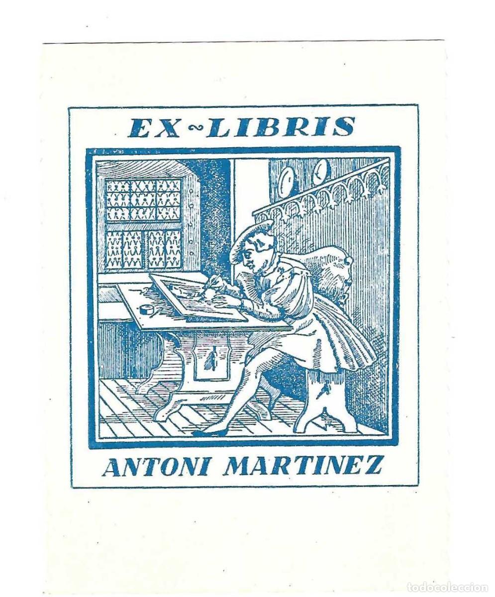 Arte: EX- LIBRIS.- ANTONI MARTINEZ. ARTE. LIBROS - Foto 1