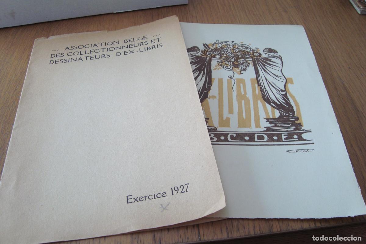 Arte: ANTIGUO EXLIBRIS EX-LIBRIS QUITTELIER V. LINO DEUX TONS POUR ABCDE. 1927