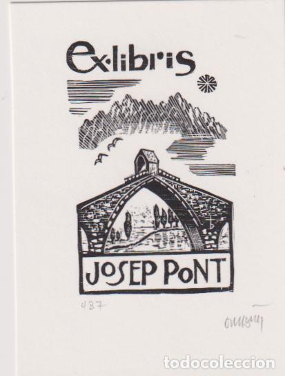 Art: EX-LIBRIS DE ORIOL M&ordf; DIVI PARA JOSEP PONT - 1997