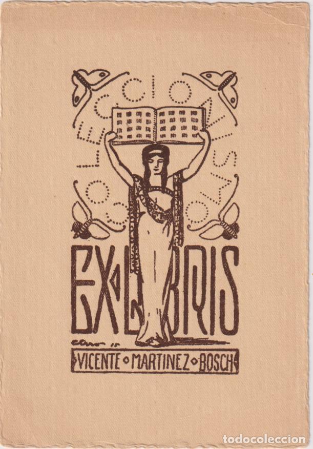 Art: EX-LIBRIS PARA VICENTE MARTINEZ BOSCH - 1915