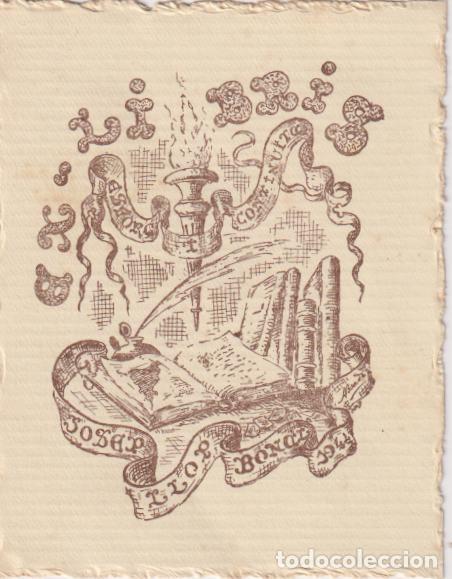Arte: EX- LIBRIS PARA JOSEP LLOP BONET - 1944