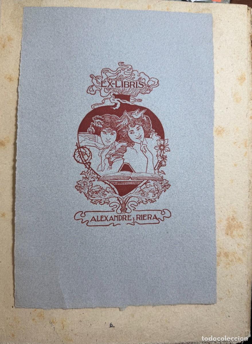 Arte: Riquer, Alexandre de. Ex libris. 1903 - Foto 9