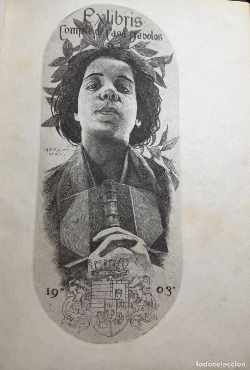 Arte: Riquer, Alexandre de. Ex libris. 1903 - Foto 4