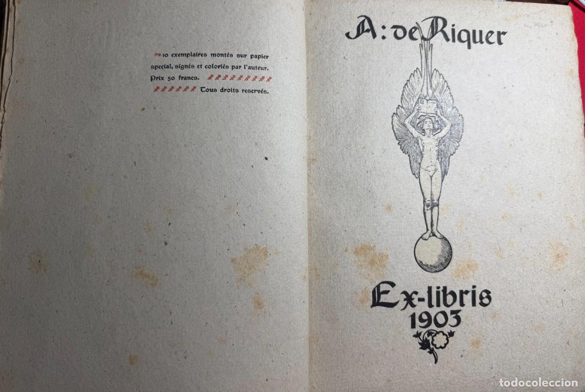 Arte: Riquer, Alexandre de. Ex libris. 1903 - Foto 2