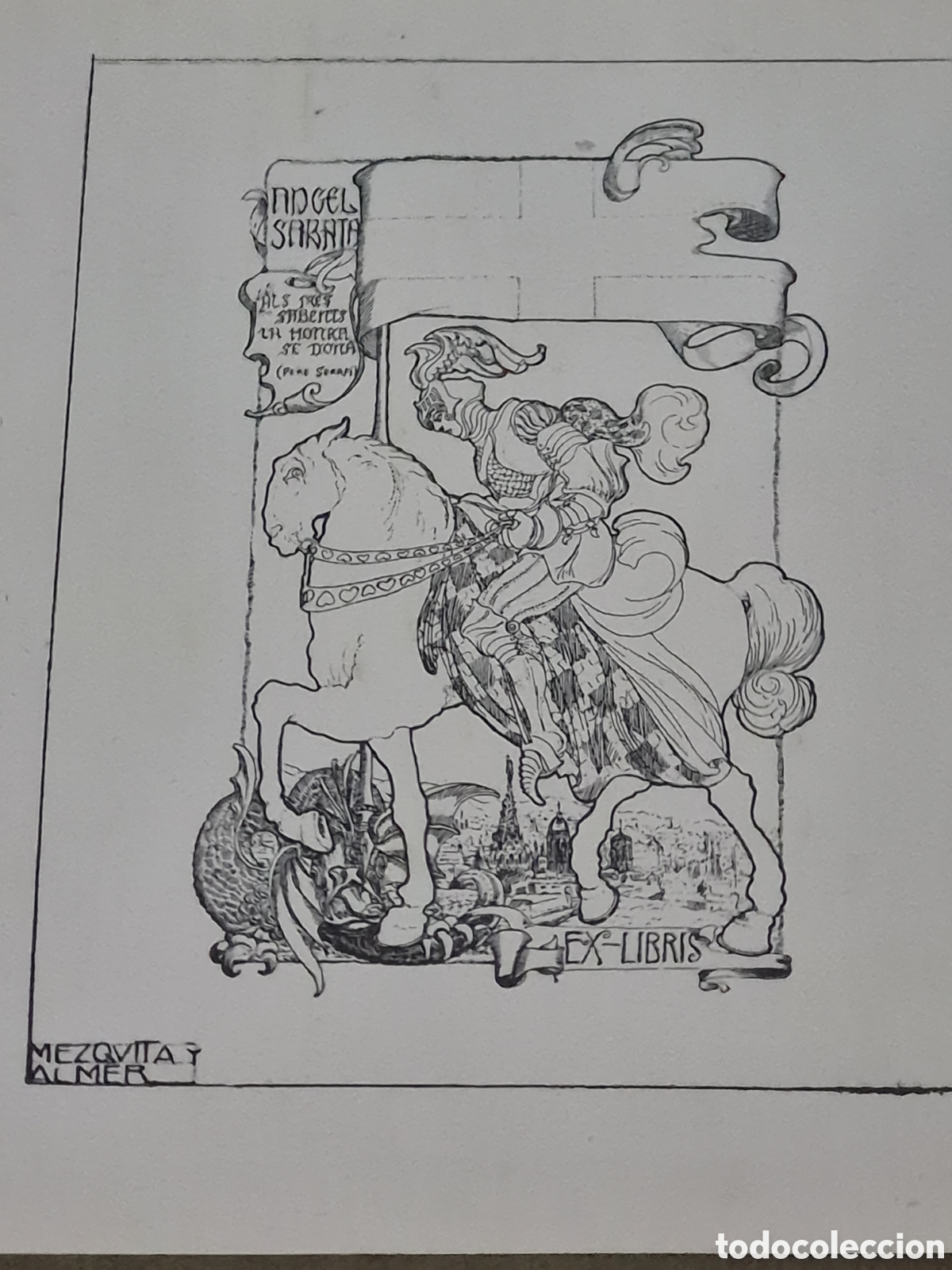 Arte: EX-LIBRIS MEZQUITA Y ALMER - Foto 6