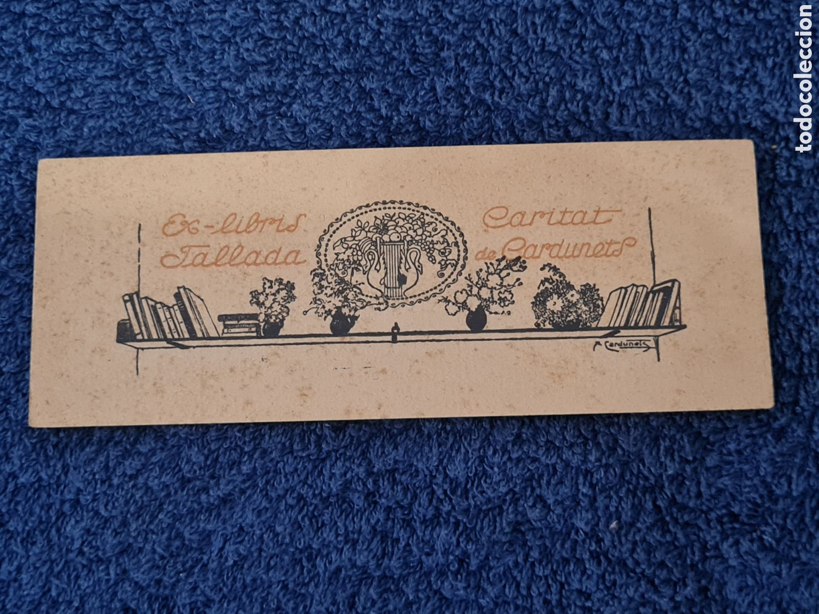 Arte: Ex-libris caritat tallada decardunets - Foto 1