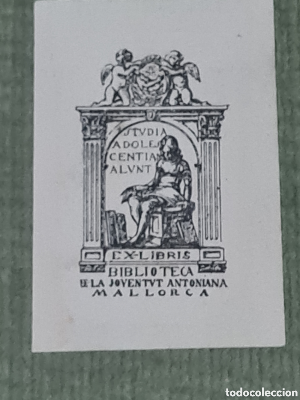 Arte: Antiguo Ex-libris LA juventud Antonlan Mallorcaa de Mallorca