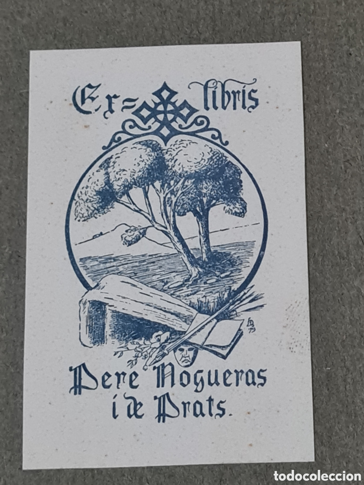 Arte: Antiguo Ex-libris Pere Nogueras i de Prats