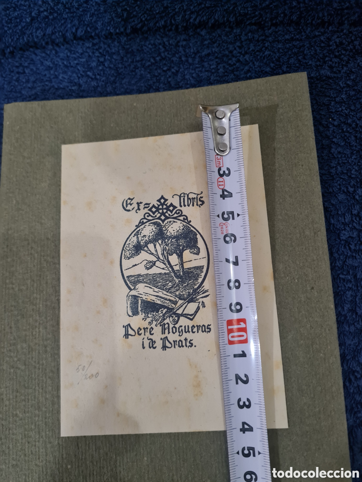 Arte: Antiguo Ex-libris Pere Nogueras i de Prats - Foto 3