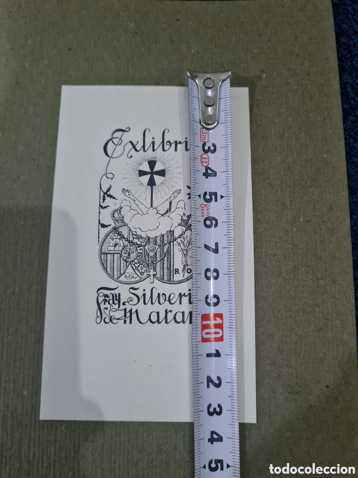 Arte: Antiguo Ex-libris Fray Silverio de Matar&oacute; - Foto 2