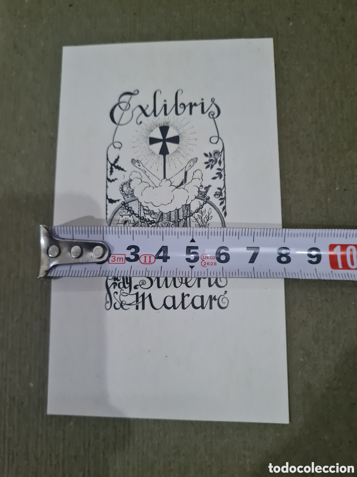 Arte: Antiguo Ex-libris Fray Silverio de Matar&oacute; - Foto 3
