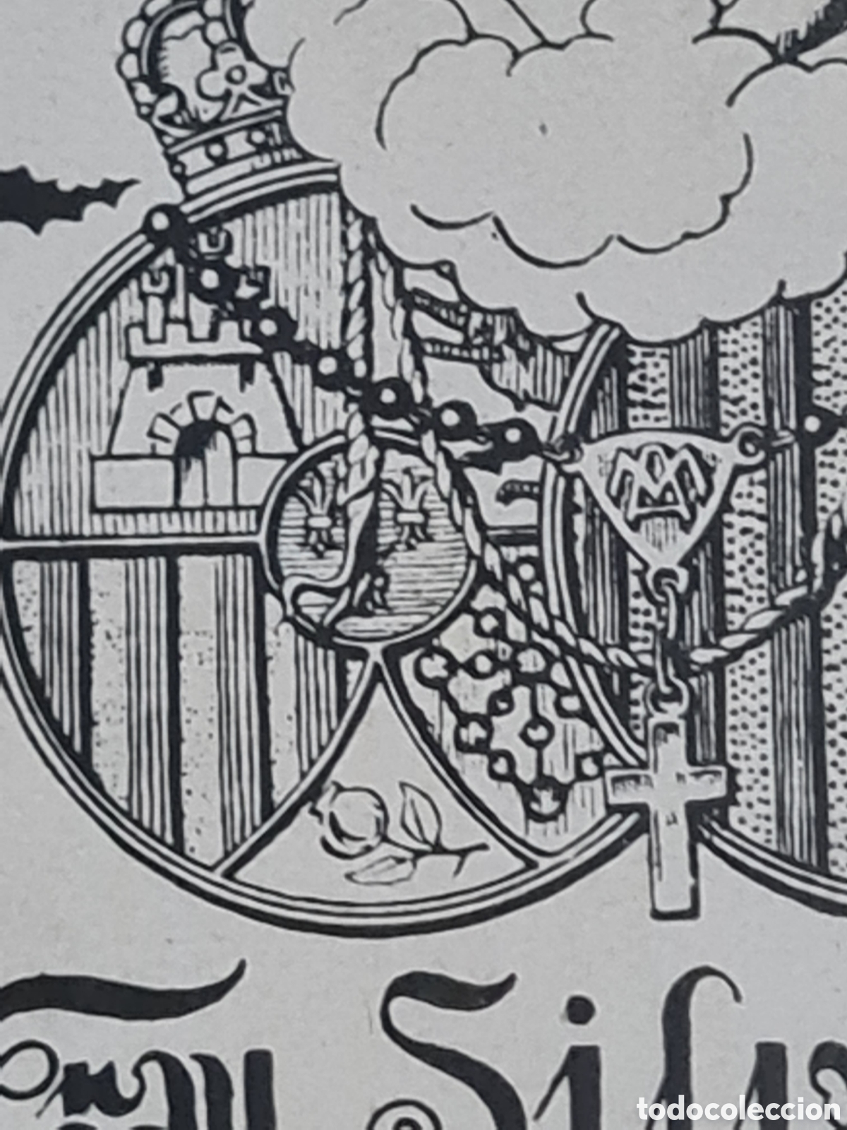 Arte: Antiguo Ex-libris Fray Silverio de Matar&oacute; - Foto 4