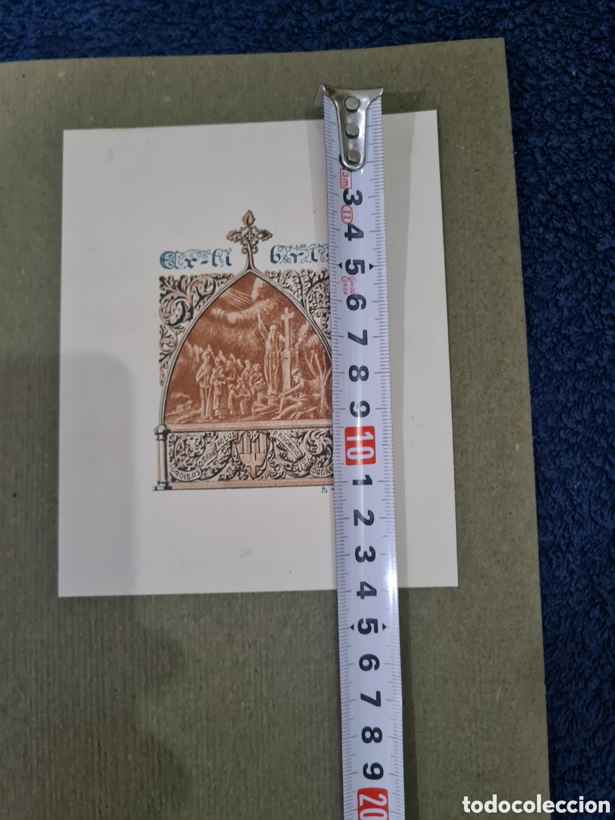 Arte: Antiguo Ex-libris religioso - Foto 2