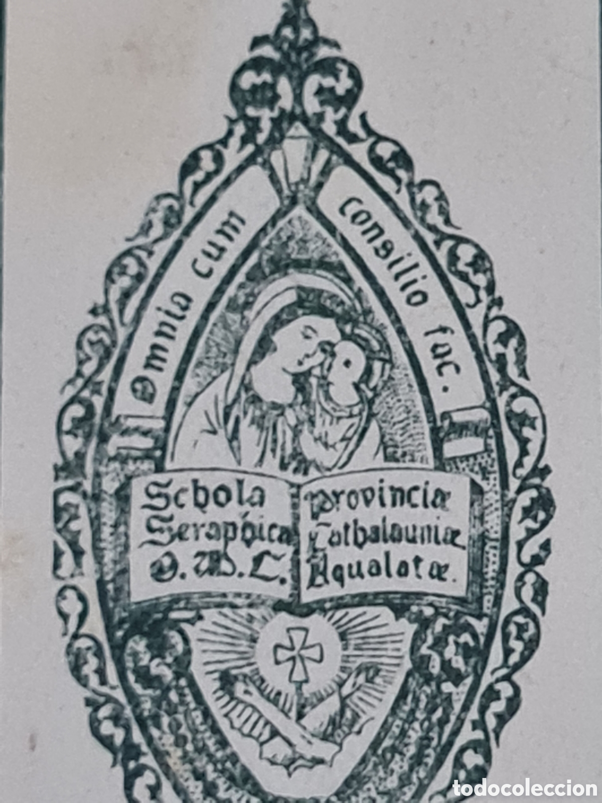 Arte: Antiguo Ex-libris Religioso - Foto 2