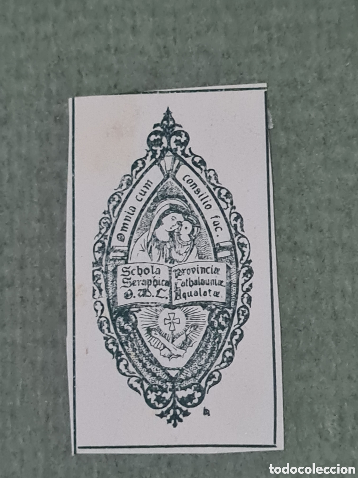 Arte: Antiguo Ex-libris Religioso - Foto 1
