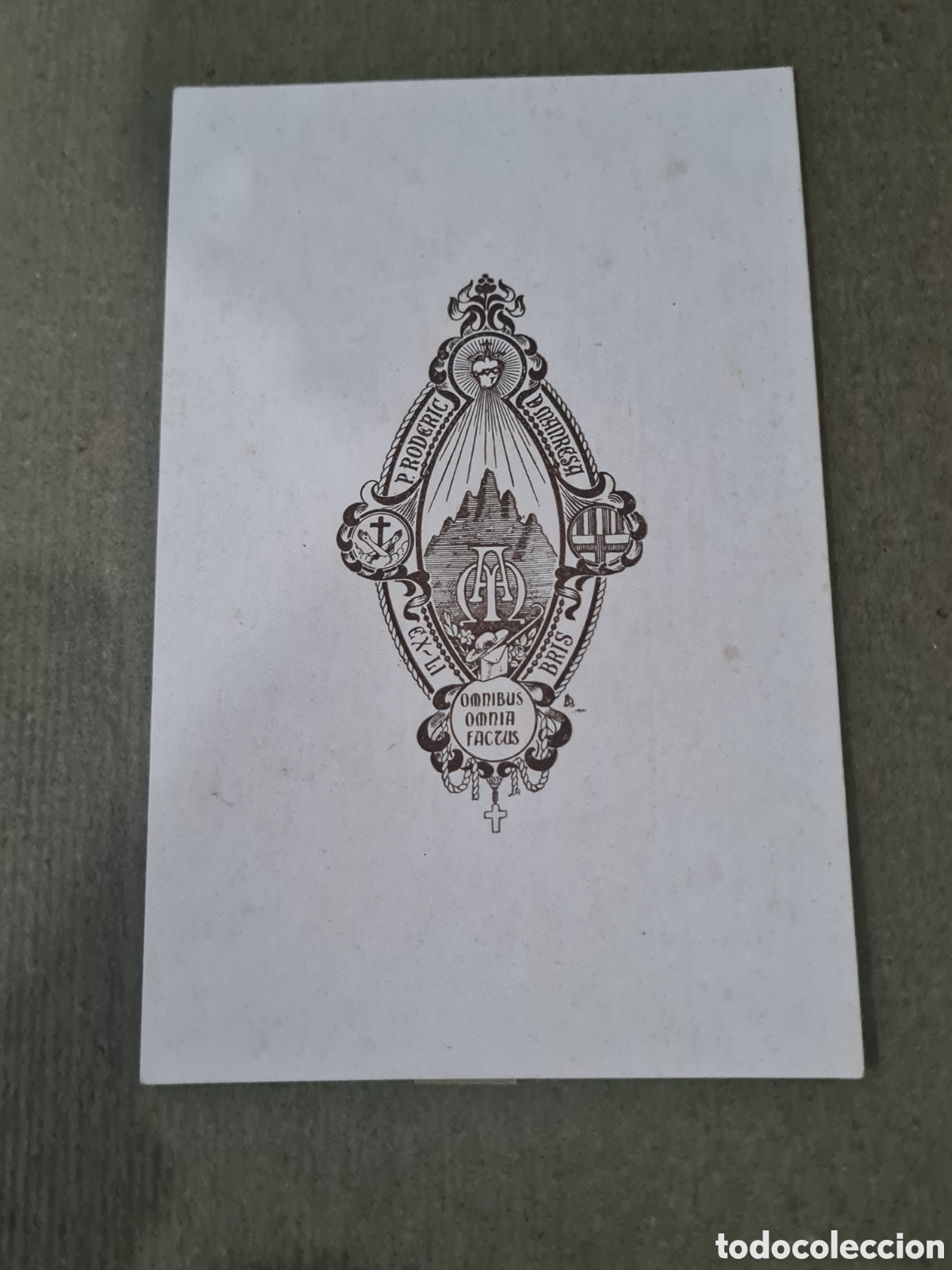 Arte: Antiguo Ex-libris Religioso - Foto 1