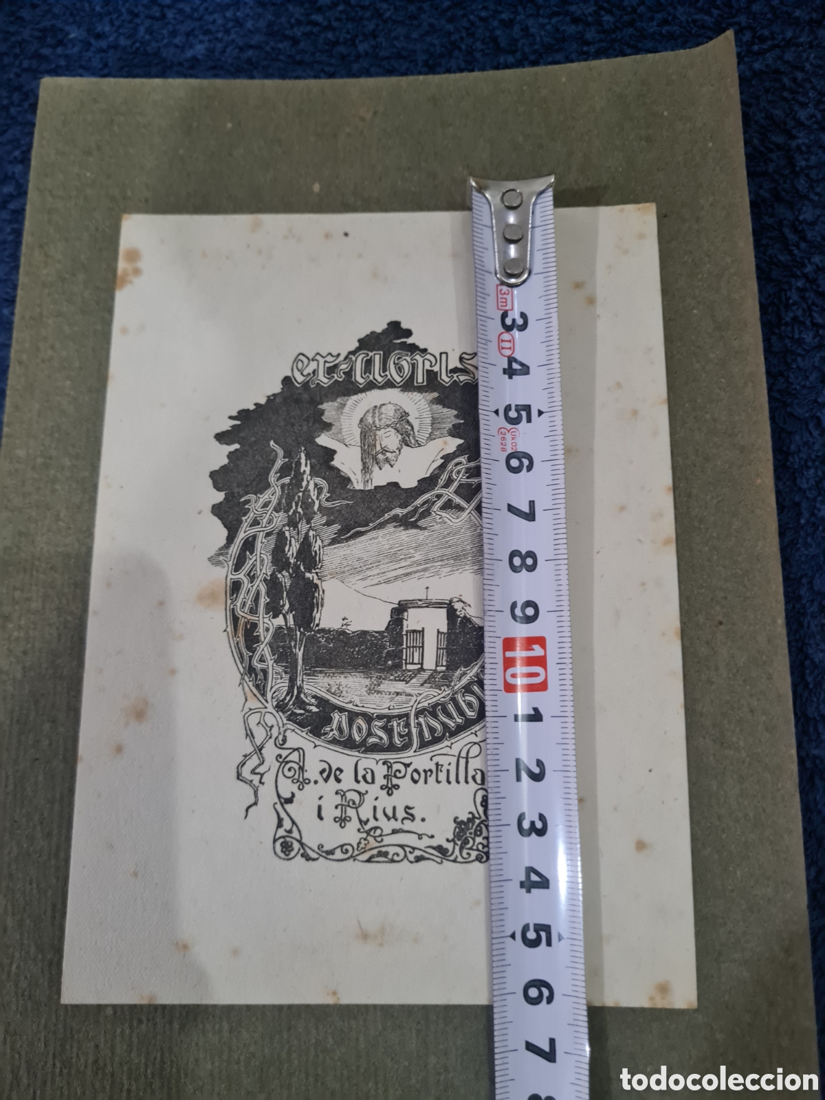 Arte: Antiguo Ex-libris Religioso - Foto 3