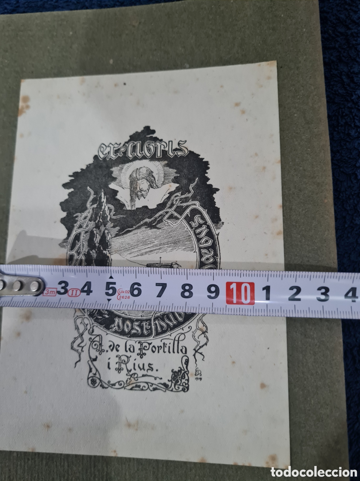 Arte: Antiguo Ex-libris Religioso - Foto 4