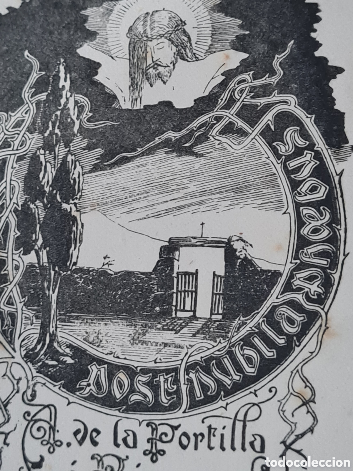Arte: Antiguo Ex-libris Religioso - Foto 5