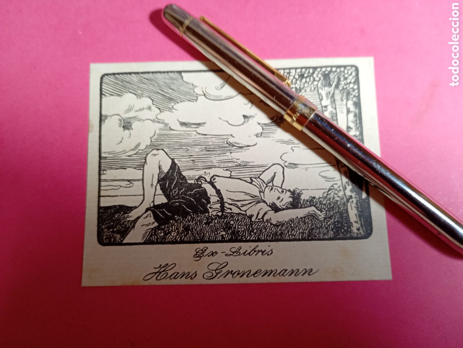 Art: EX-LIBRIS LOTE DE 5 DIFERENTES EN DISTINTOS ESTILOS Y TAMA&Ntilde;OS ver fotos...